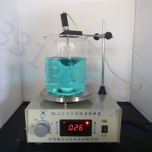90-2 磁力搅拌器 数显恒温定时 不锈钢加热盘 高腐蚀性液体搅拌
