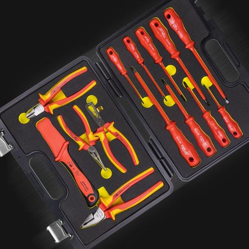 开拓台湾德国VDE认证1000V绝缘扳手套装螺丝刀起子 电工专用工具