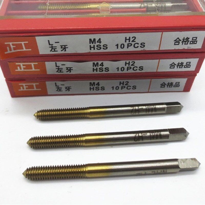 正工 镀钛左牙挤压丝锥 反牙挤压丝锥 倒牙左旋挤压丝攻 M2-M16
