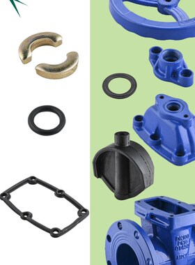 闸阀密封 配件DN100法兰暗杆 丝杆卡片O型圈 上盖亚铁150手轮闸板