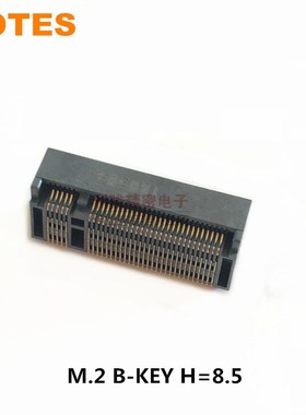 Lotes嘉泽连接器M.2 67P B KEY H8.5 NGFF插座APCI0161-P001A现货