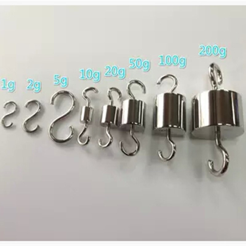 m1M1双钩砝码1kg2kg5kg100g200g500g双钩不锈钢砝码国标挂钩砝码