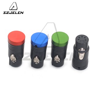 NEUTRIK卡农5针母头 红蓝绿黑平盖短XLR5孔 可旋转出线口位置