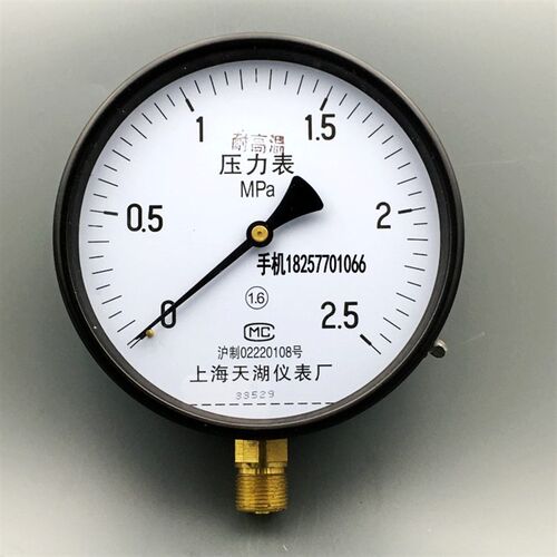 天湖YH-150耐高温压力表 气压表 锅炉压力表 0-1 1.6 2.5MPA