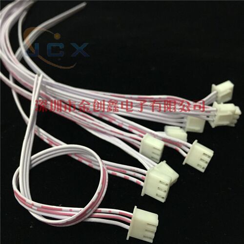 XH单头红白排线 XH2.54电子线端子线 30CM长度 2/3/4/5/6/7P-12P