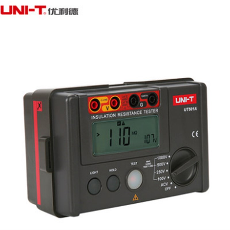 优利德绝缘电阻测试仪 UT501A UT502A 数字兆欧表250V 1000V摇表