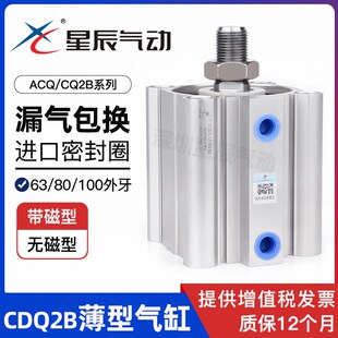 75B 100DM 星辰气动薄型气缸CDQ2B63