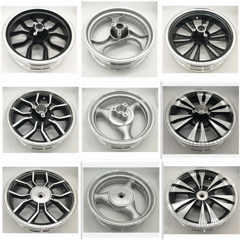 摩托车轮毂13寸碟刹鼓刹前后轮马杰斯特猎鹰骠骑T3T5T8T9铝轮钢圈