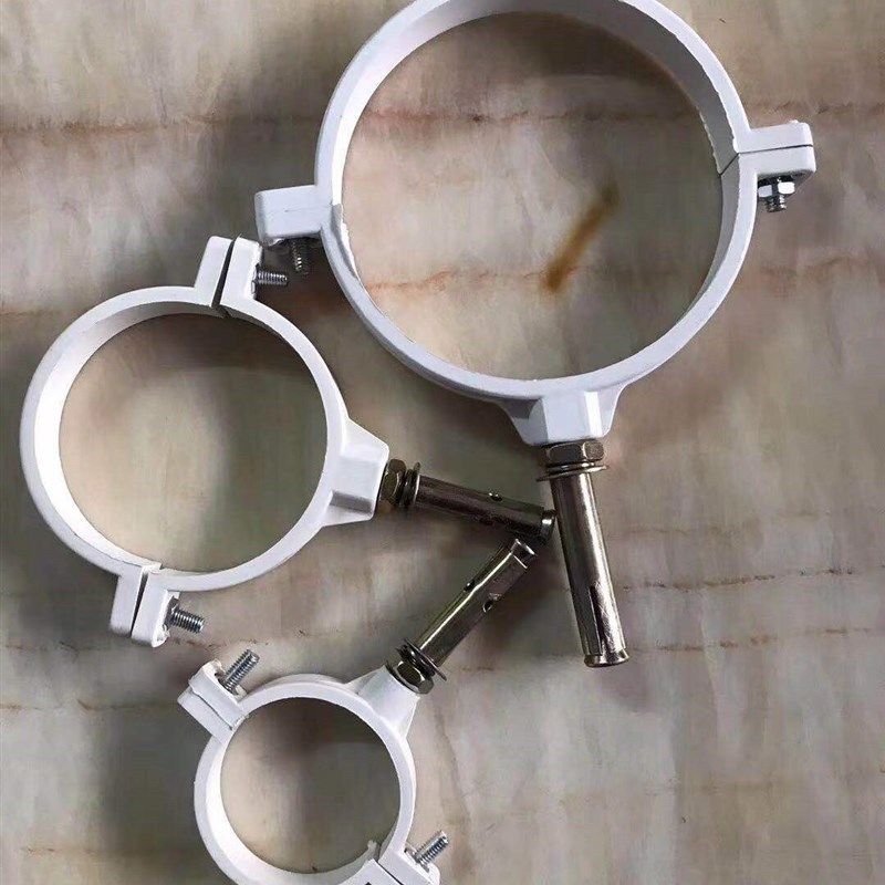 UPVC管卡 带拉爆PVC管卡吊码PVC塑料排水管管卡管夹50 75 110 160