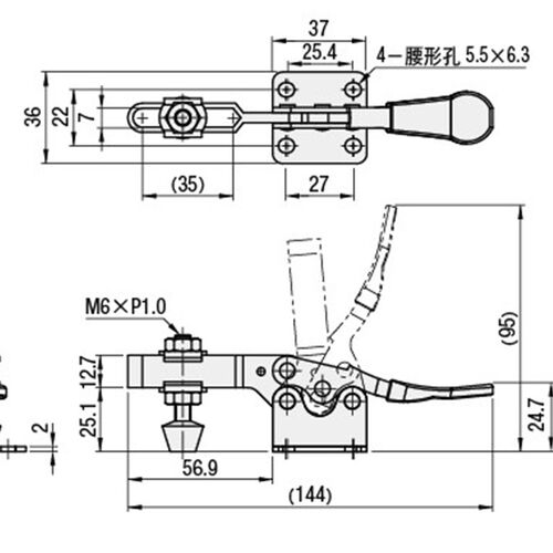水平式快速夹具 替代MISUMI米思米肘夹MC01-3快速夹钳 工装夹具