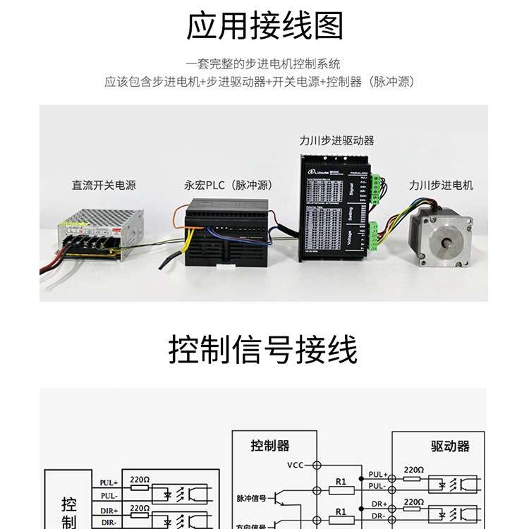 新力川闭环步进电机驱动器42/57/60/86驱动套装总线LCDA257C