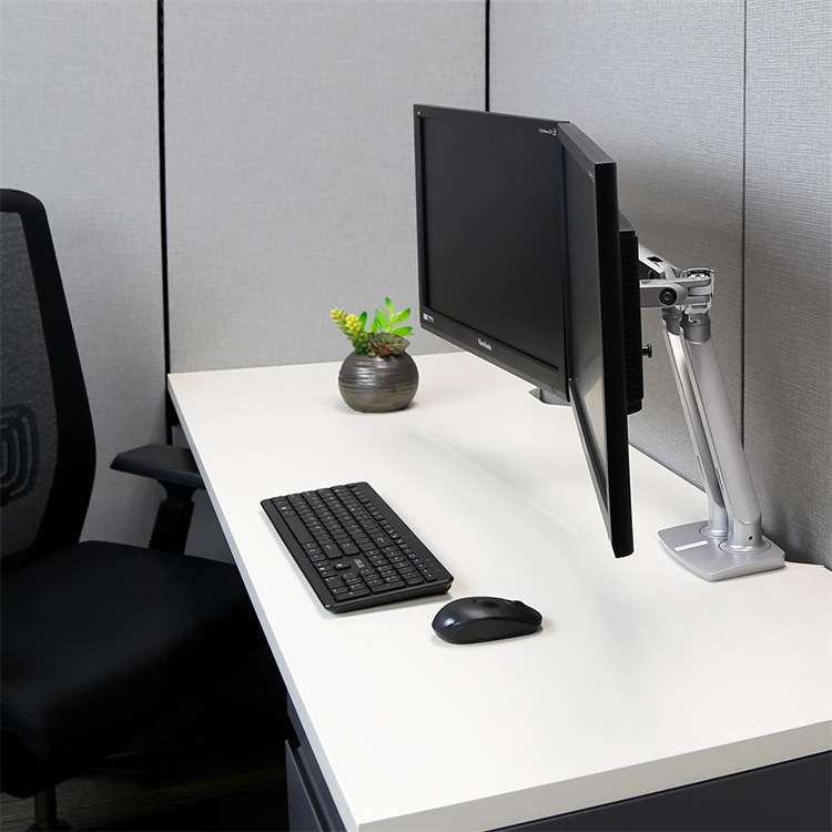 Ergotron爱格升双显示器桌面支架屏幕双拼支架电脑摇臂45-496-026