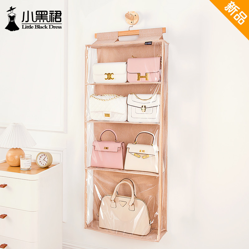 门后包包收纳挂袋 壁挂式z防尘展示架 牛津纺空间置物架