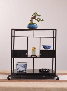 红木博古架红酸多宝架简物约茶具盆景茶棚架架枝摆件展架茶瀛茶壶