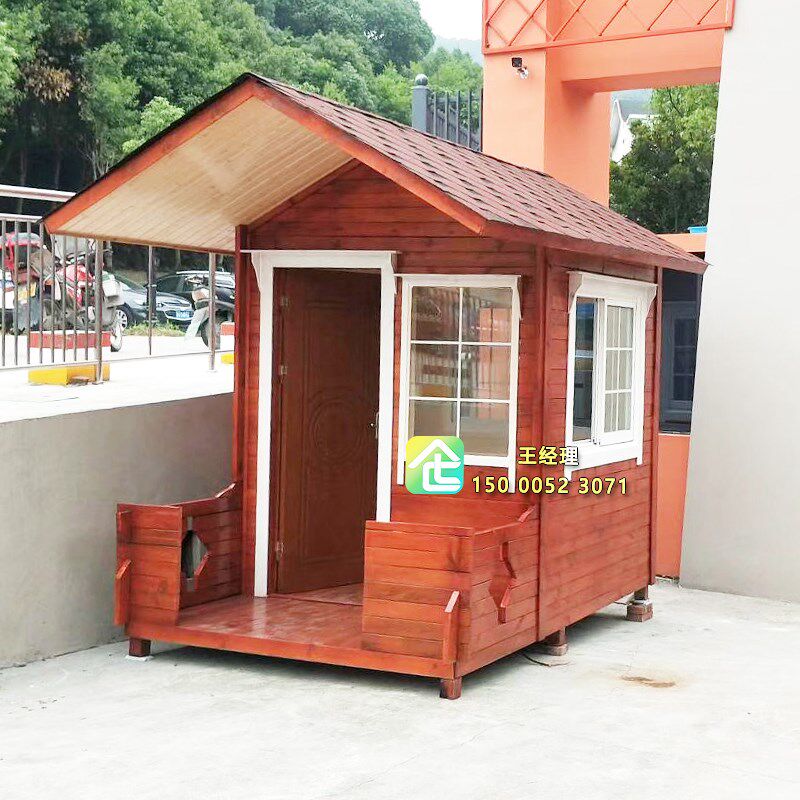 防腐木岗亭移动小木屋门房可住人门卫室景区N仿古门亭成品木质门