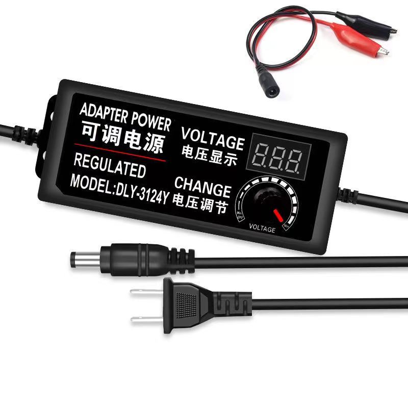 3-36V2A可调直流电源220V转2V5A24V电机水泵风扇调压调速LED调光