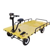 甄选厂区平板工具车四轮载重运输车 仓库搬运电动升降手推工具平