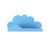 甄选创意云朵白板磁性置物架家具装 饰粉笔板擦收纳盒免钉磁吸直供