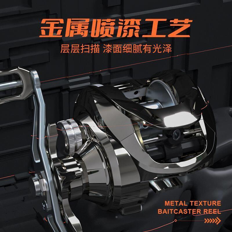 巨鳍水滴轮全王金炸属远投防线线桥筏竿轮超亚轻打黑微物路鱼JQWE