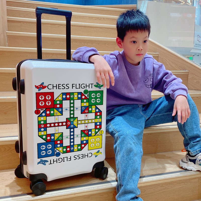 飞行棋行李箱ins风20寸登机箱万B向轮潮流旅行箱学生拉杆箱男24寸
