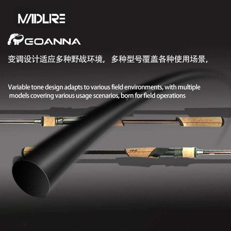 疯HJW翘狂海路远投亚泛用路亚竿嘴鲈直柄枪柄野钓鳡鱼鳜鱼岸投竿