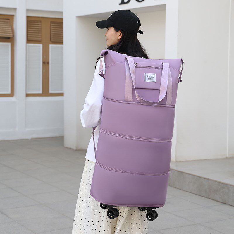 万向轮旅行包轻便k携行李袋收纳包待产包可双肩大容量托运登机包