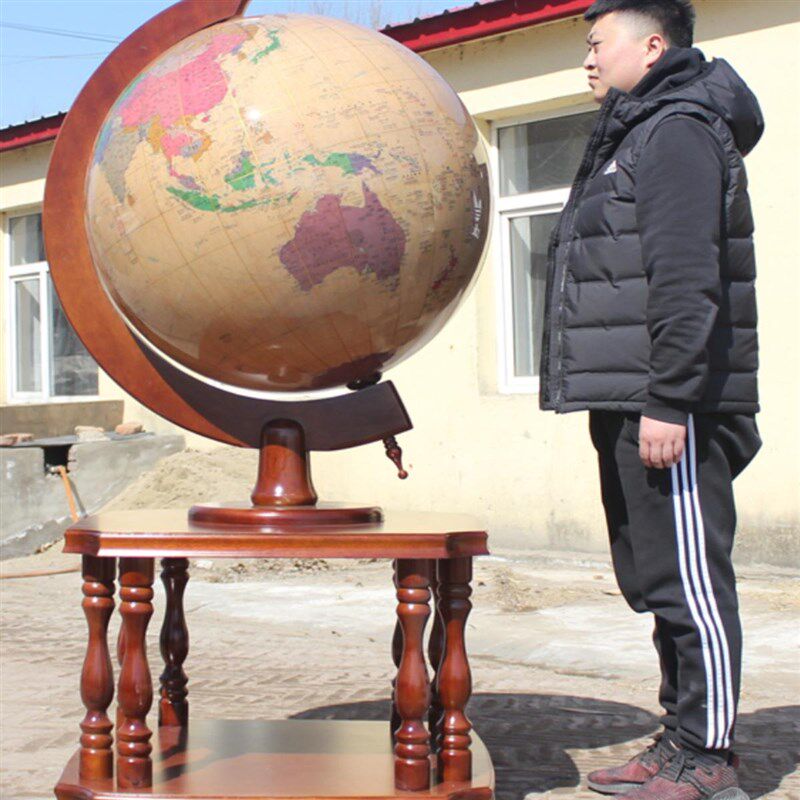 甘肃铜地球仪办公室落地摆件大号客厅公司校N庆装饰送母校开业礼