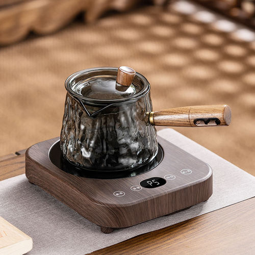 加厚玻璃侧把壶耐高温泡茶器家用电陶炉煮茶壶套组小W型炉过滤茶