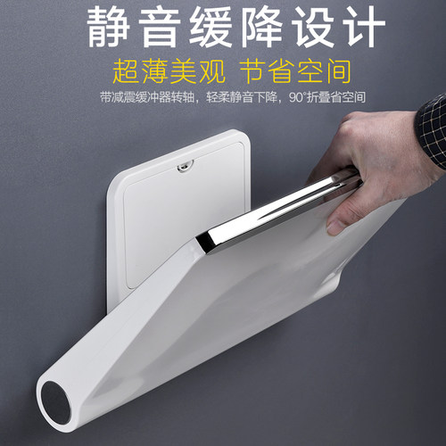 浴室折叠凳洗澡凳靠墙玄关走廊老人卫生间防滑坐T凳门口换鞋椅凳