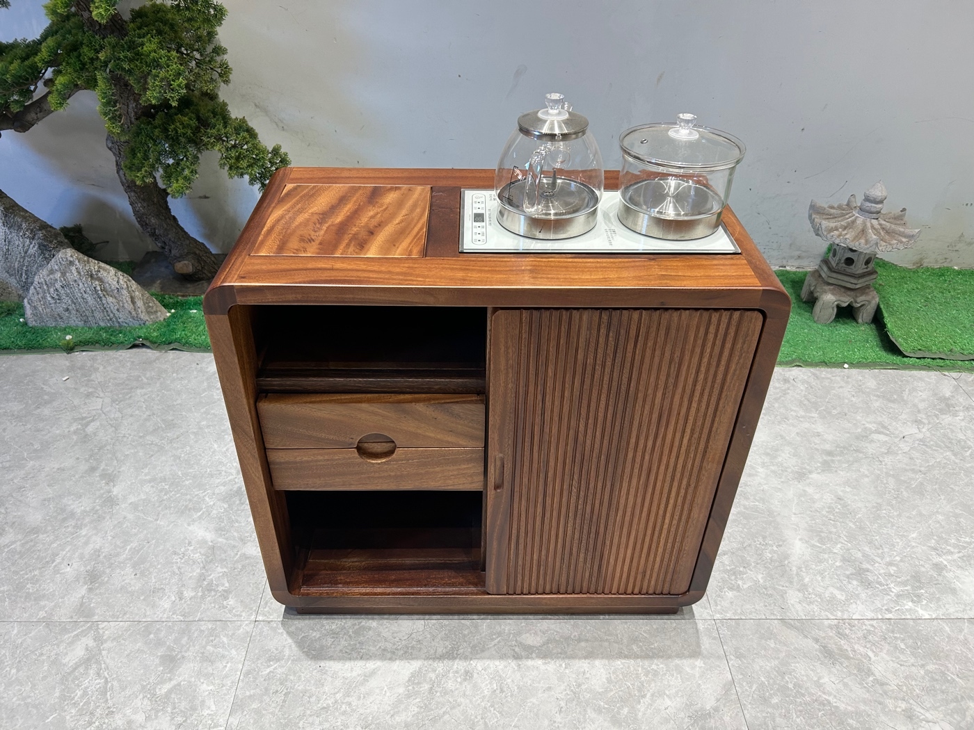 南美胡桃木茶水柜茶边柜