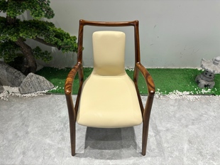 南美胡桃木实木椅子圈椅主人茶桌阳台茶椅靠背椅新中式书桌椅禅椅