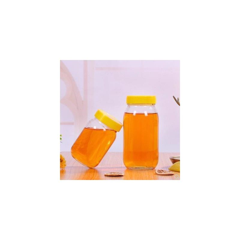 带盖加厚蜂蜜瓶玻璃蜂蜜瓶2斤一斤装蜂蜜瓶密封罐分装蜂蜜瓶