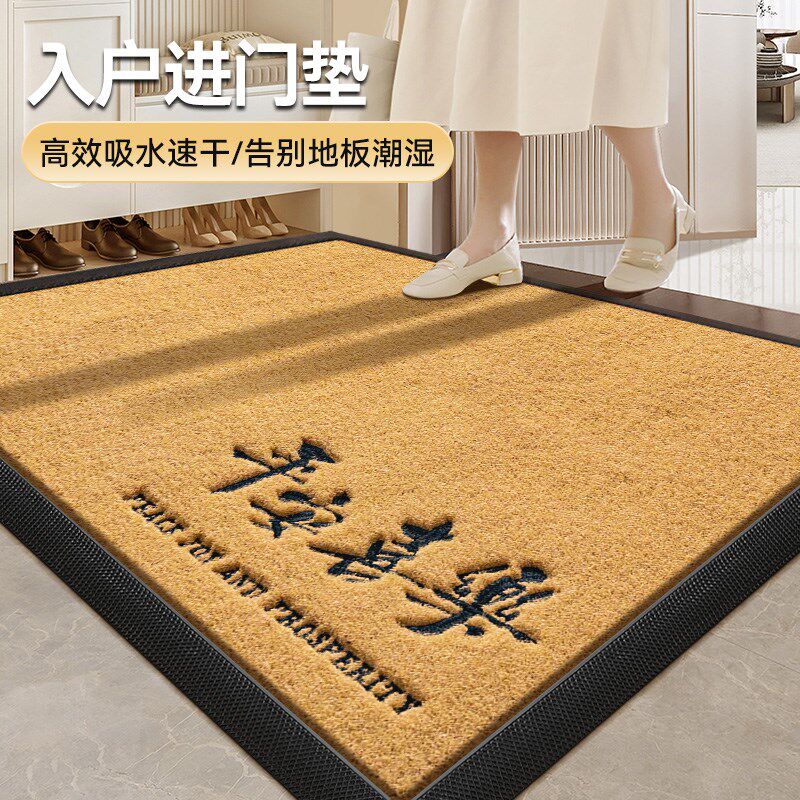 仿椰棕入a户门地垫家用玄关进门脚垫大门口高级感耐脏独栋别墅地
