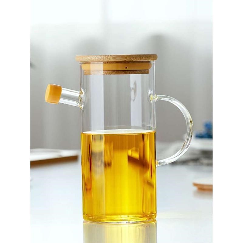 加厚玻璃油d壶大容量酱油瓶家用醋壶厨房用大小号玻璃酱醋瓶防漏