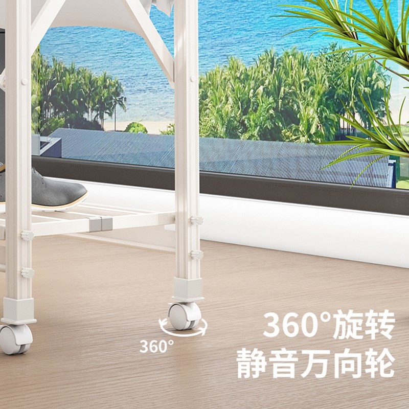晾衣架落地室内阳台家用可折叠落地式晒衣杆不占地室外凉衣架神器