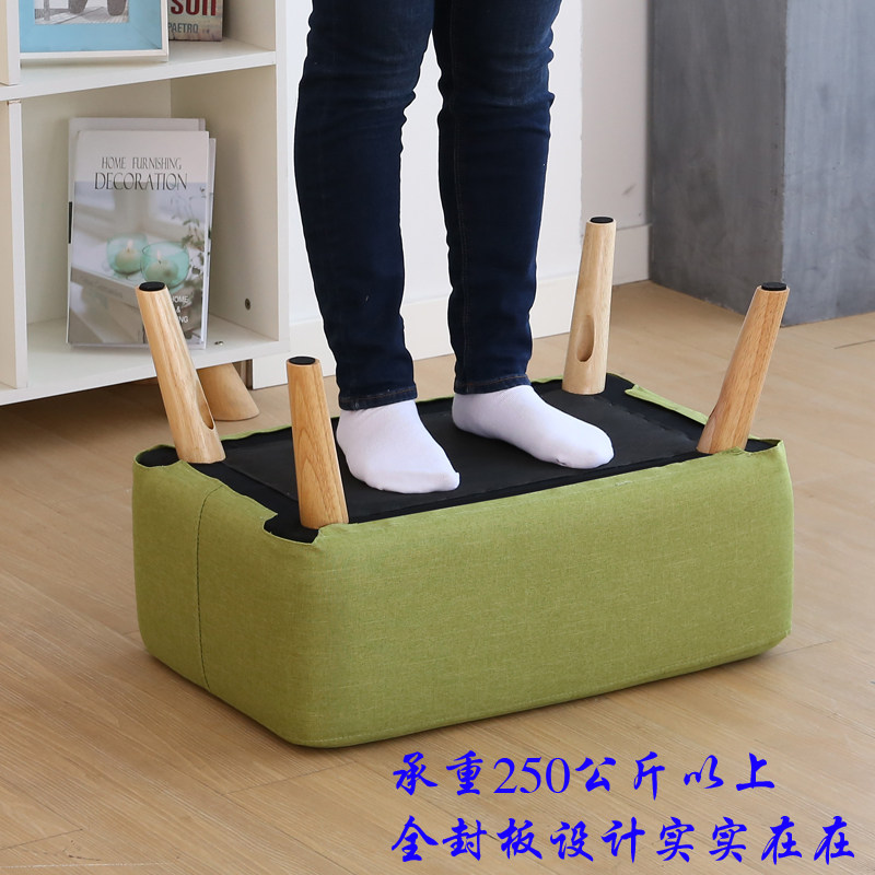 沙发脚踏现代简约布艺沙发凳长方形客厅垫脚凳换鞋凳鞋凳休息