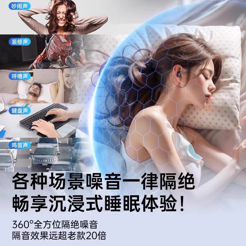 耳塞睡眠睡觉隔音降噪防吵神器防噪声静音耳罩不伤耳朵女