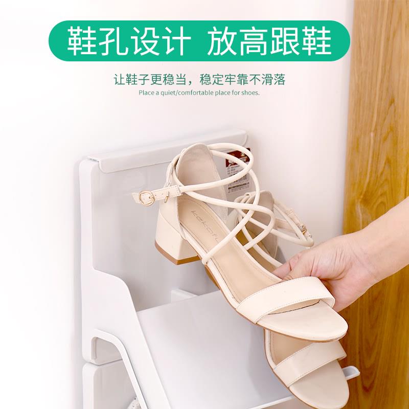 多层可叠加鞋架简易门口家用塑料鞋托宿舍收纳鞋架分层整理小鞋
