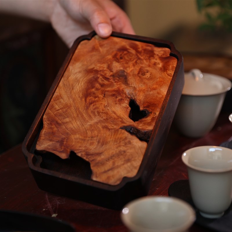 木头储水茶盘壶承湿泡台蓄水茶承手工大漆茶台日式干泡台建水茶具