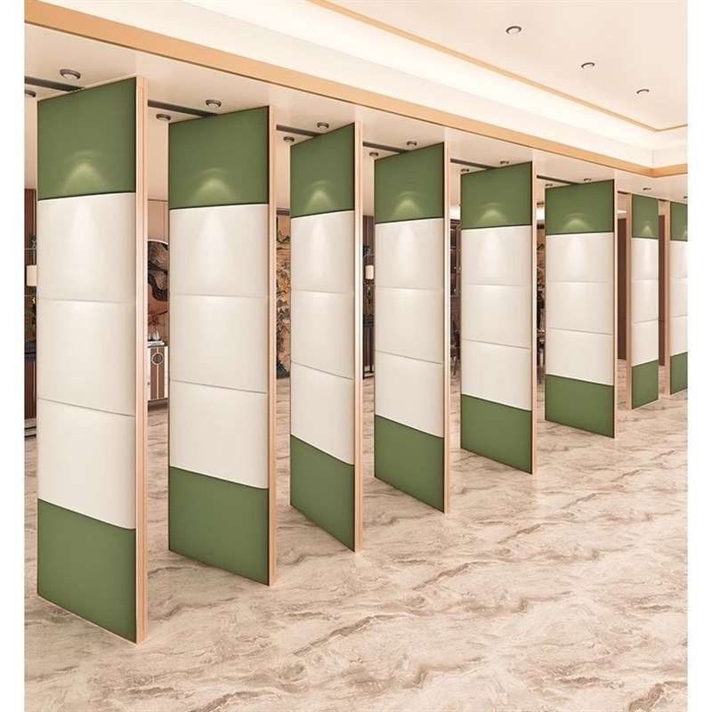 会议室电动隔断移动屏风智能活动隔音墙酒店折叠门智慧展厅隔断