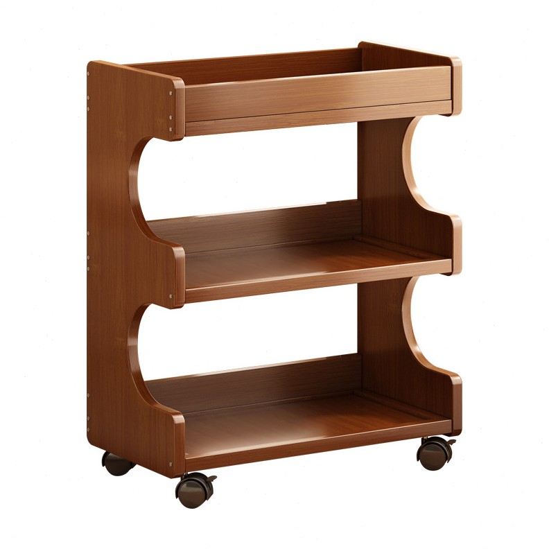 甄选推车置物架可移动小书柜家用厨房客厅桌边收纳架公室窄缝整理