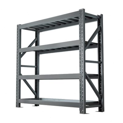 甄选金邦黑色货架中重型仓储货架家用置物架多层铁架子仓库货架储