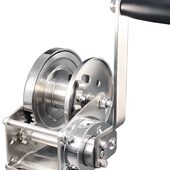 甄选不锈钢双向自锁手摇绞盘葫芦拖车卷扬机游艇拖车用卷绳器起重