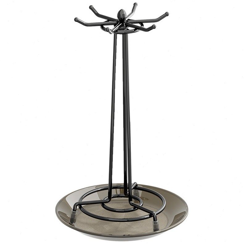 甄选新款旋转锅铲置物架厨房台面挂勺子铲子架子挂钩托厨具汤勺收