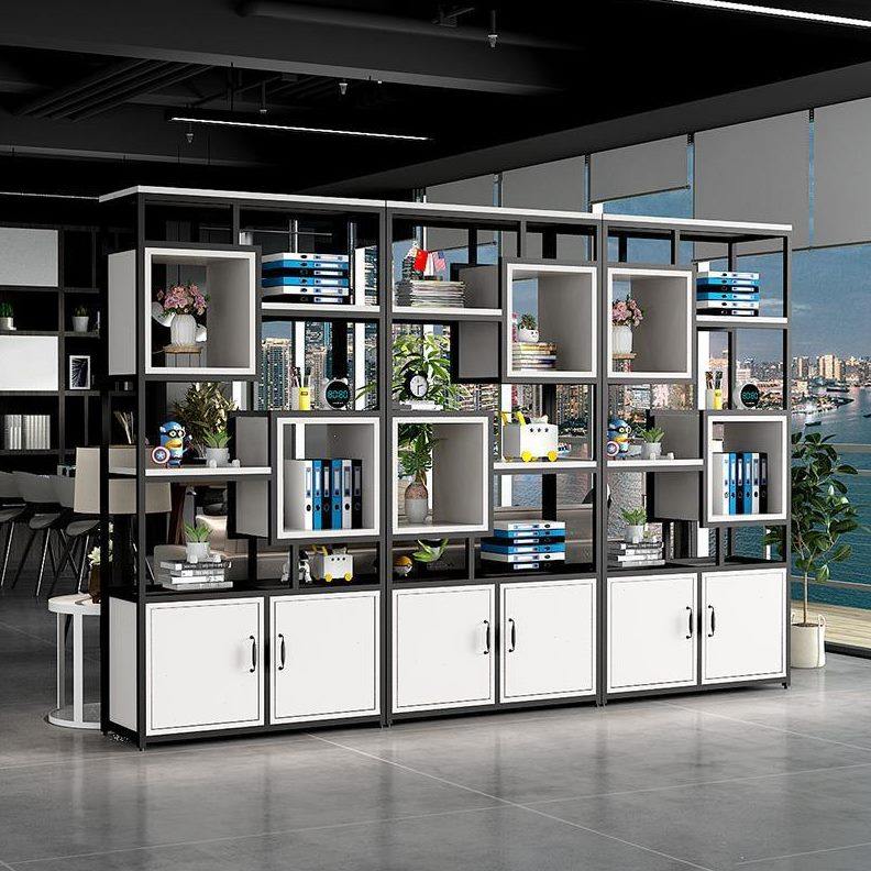 甄选屏风玄关书架落地铁艺柜墙工业风隔断置物架客厅装饰餐厅公室