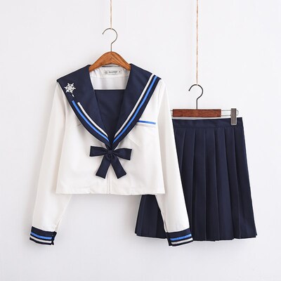 正统日系不良少女jk制服二本套装学院风女校服P班服秋装高中水手