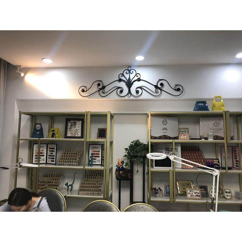 欧式铁艺门饰上壁饰品黑色窗装饰壁挂8138窗饰帘墙壁饰现货室内窗