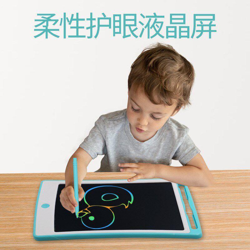 彩画板液晶手写板宝宝涂鸦手子绘色板电可擦PvDtDiwv写字.寸板儿