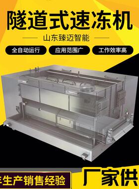 面食隧道式速冻机 果蔬速冻流水线设备 肉产品海产品冷冻速冻设备