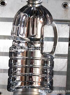 黄岩开PET吹瓶机模具 5升10斤异性带手把油壶模具 来样设计